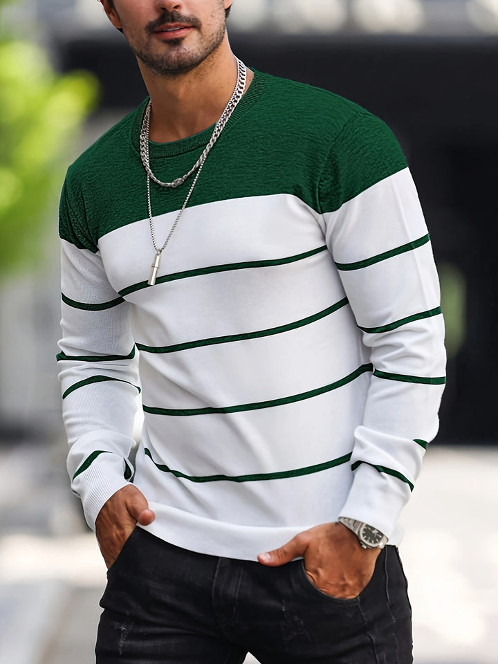 Harvey | Striped Crew Neck Sweater