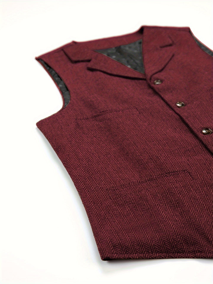 Barnaby | Heritage Herringbone Vest