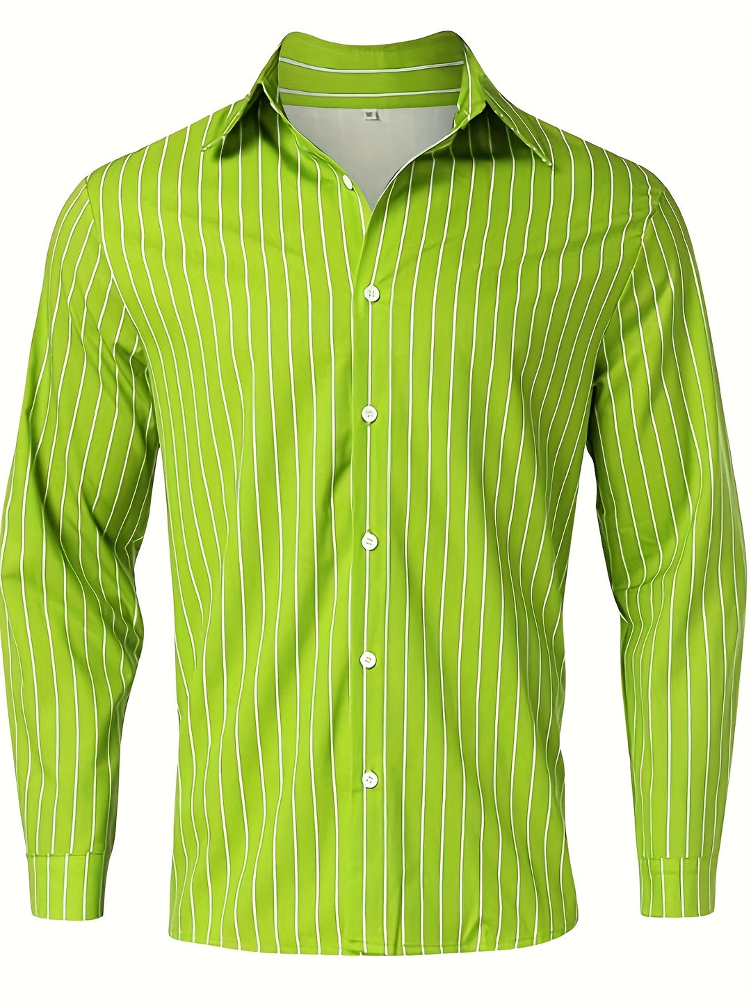 Rocco | Men's Slim Fit Pinstripe Long Sleeve Shirt