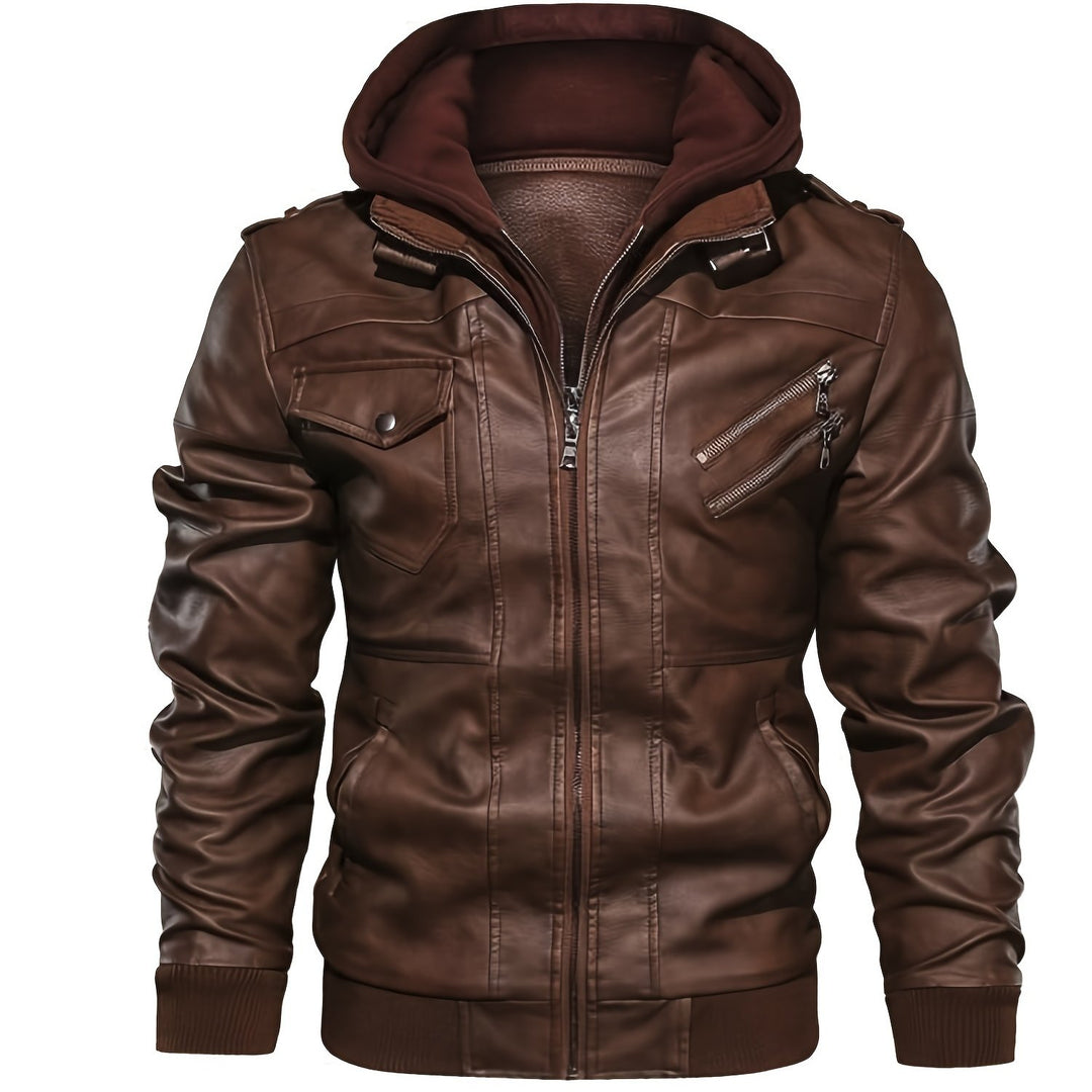 Beckett | Hooded Moto Jacket