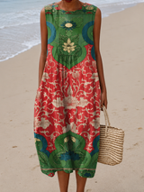 Marisa | Bohemian Floral Midi Dress