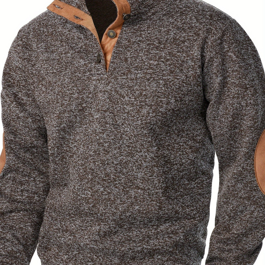 Gideon | Button-Placket Casual Sweatshirt