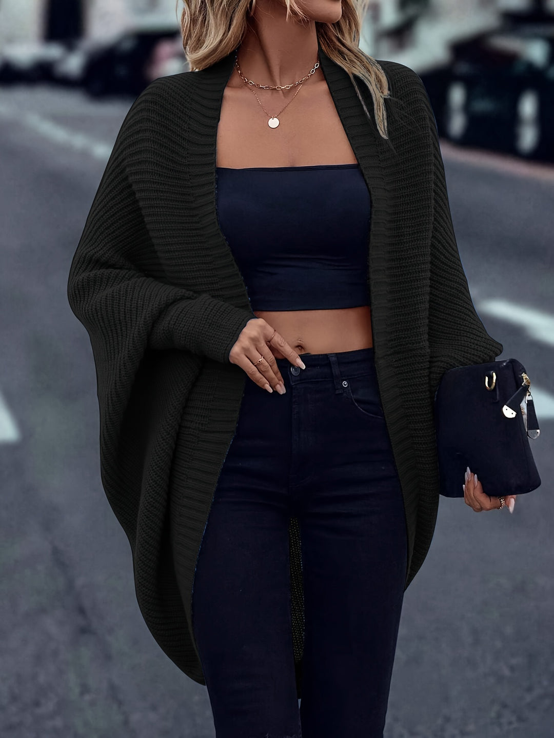 Brynn | Draped Christmas Cardigan