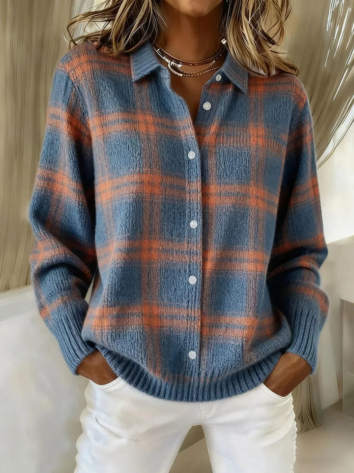 Verity | Checked Button Cardigan