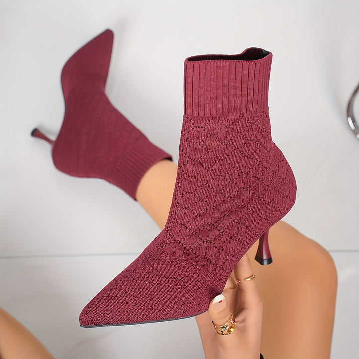 Celestine | Pointed-Toe Heeled Ankle Boots