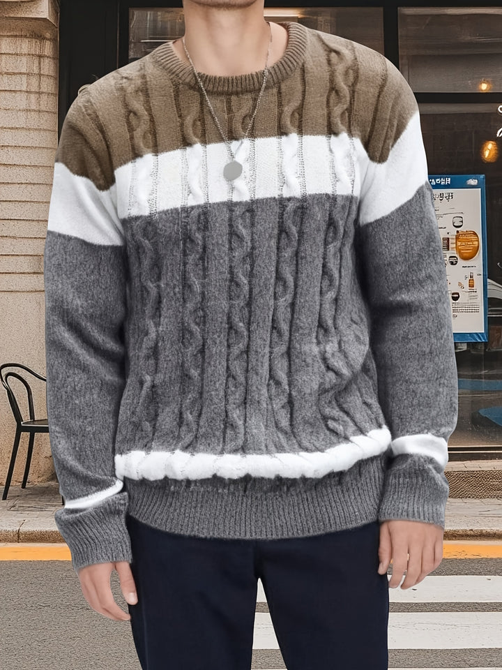 Everett | Textured Colorblock Sweater