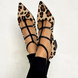 Suzanne | Pointed Strappy Flats