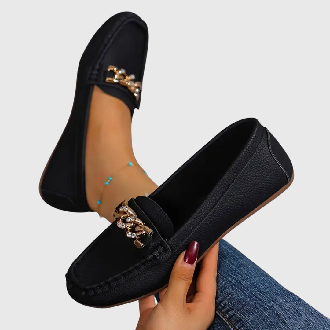 Charlene | Chain-Detail Comfort Loafers