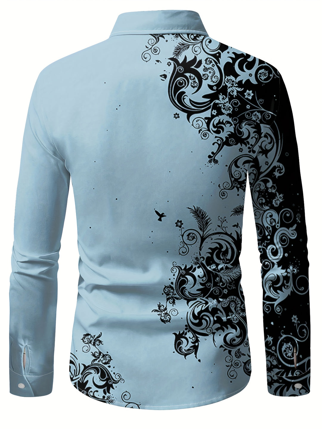 Walter | Men's Baroque Print Long Sleeve Shirt
