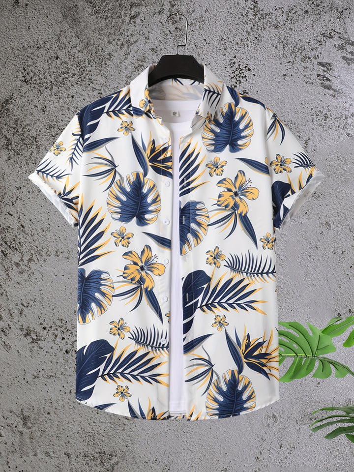 Kingston | Men's Tropical Print Short Sleeve Shirt