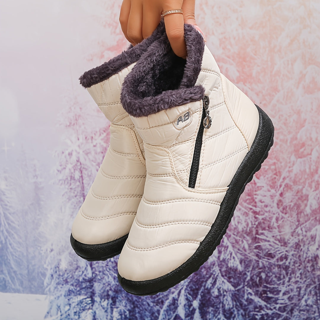 Faye | Cozy-Lined Winter Ankle Boots