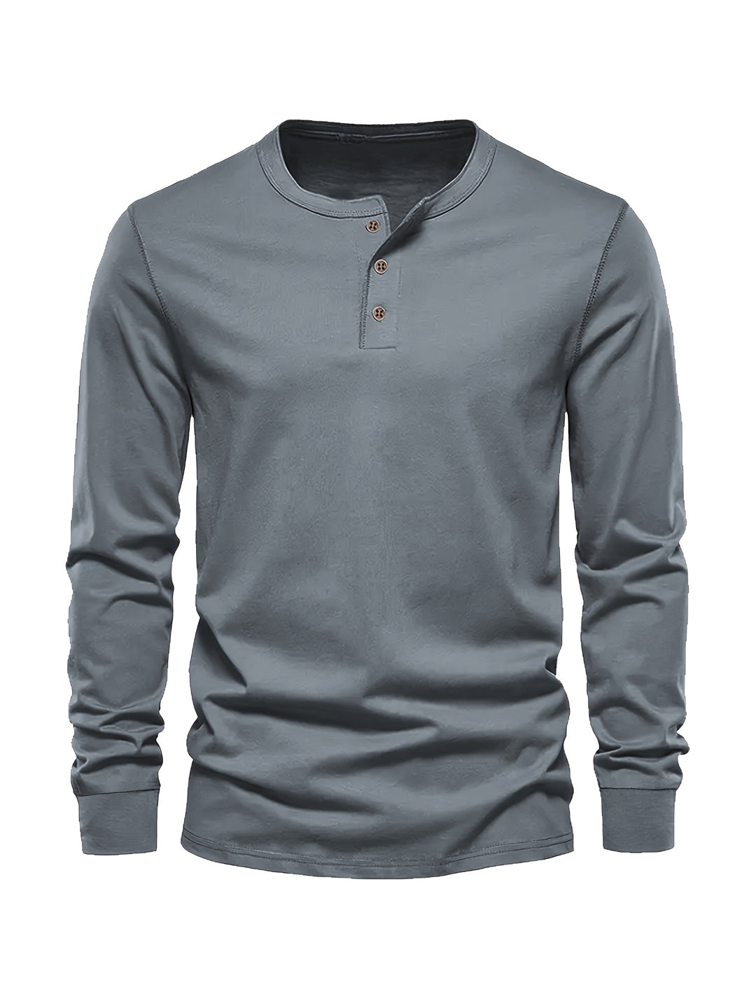 Seth | Men's Long Sleeve Cotton Henley
