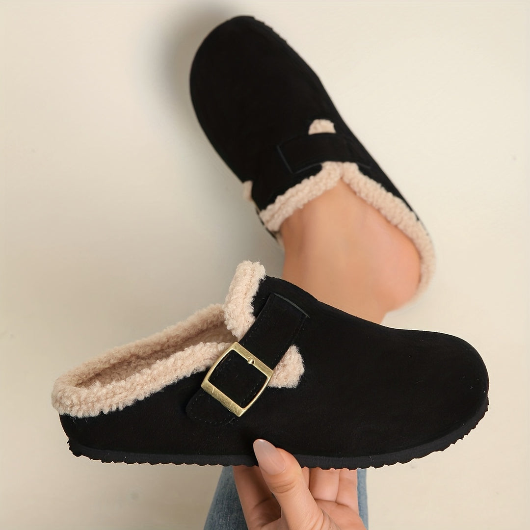Lottie | Cozy Buckle Mules