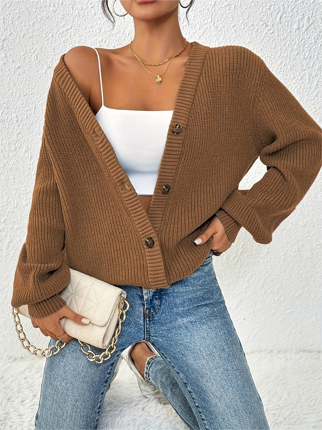 Marlowe | Chunky-Knit Button Cardigan