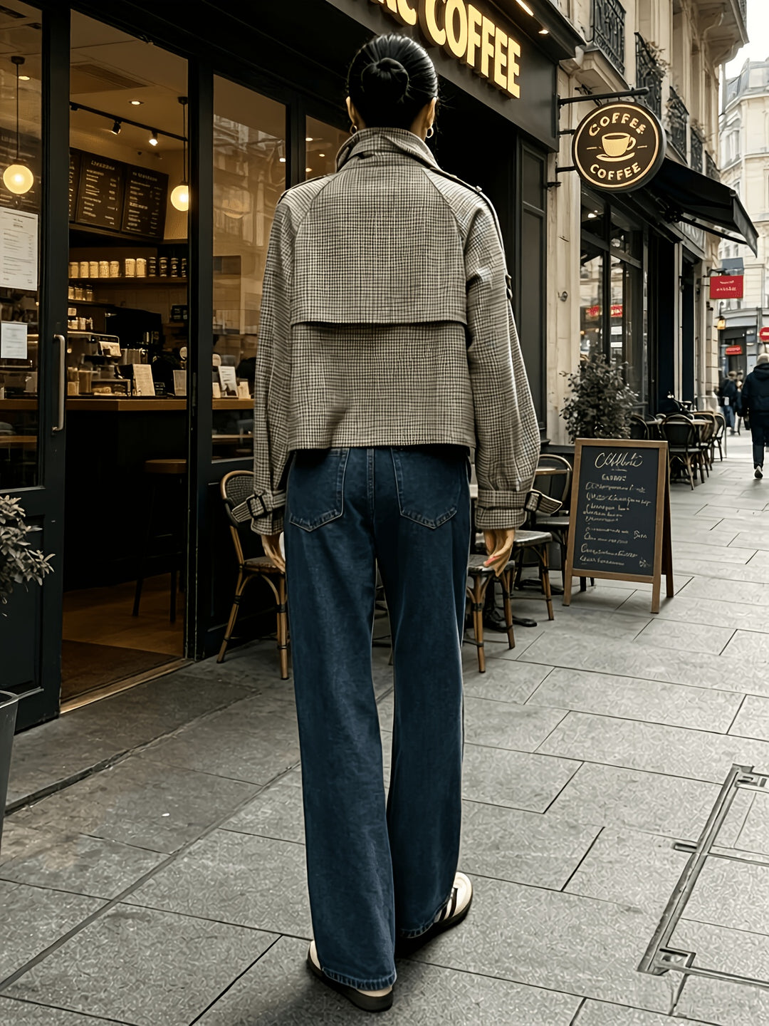 Simone | Stand-Collar Cropped Jacket