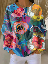 Harlow | Artful Floral Sweater