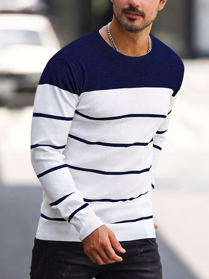 Harvey | Striped Crew Neck Sweater