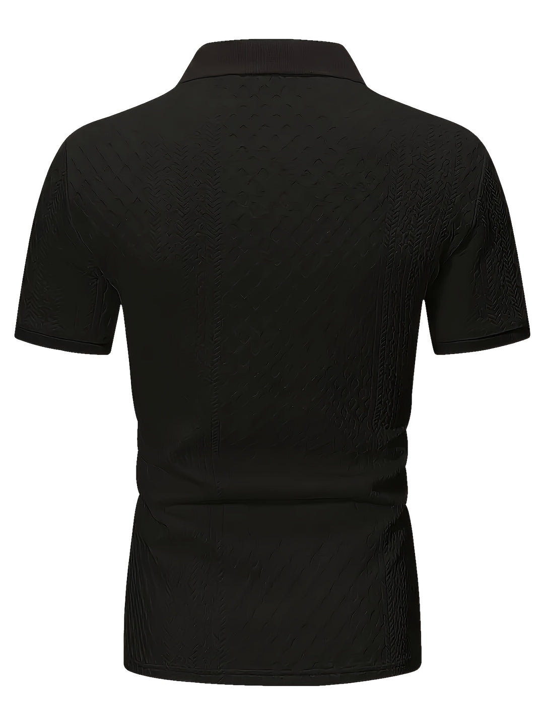 Elias | Textured Short-Sleeve Polo Shirt