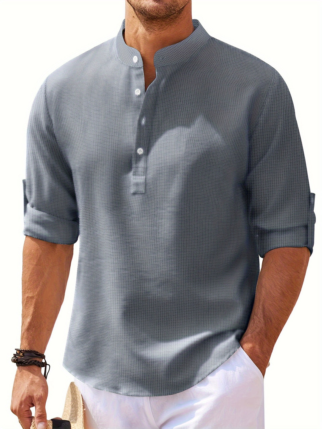 Winslow | Men's Stand-Collar Long Sleeve Shirt