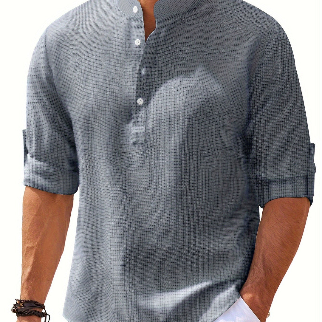 Winslow | Men's Stand-Collar Long Sleeve Shirt