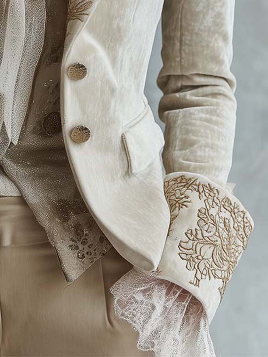Audrey | Embroidered Tailored Blazer