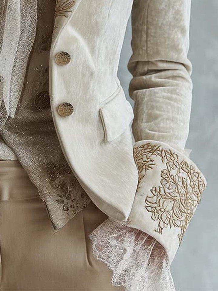 Guinevere | Embroidered Tailored Blazer