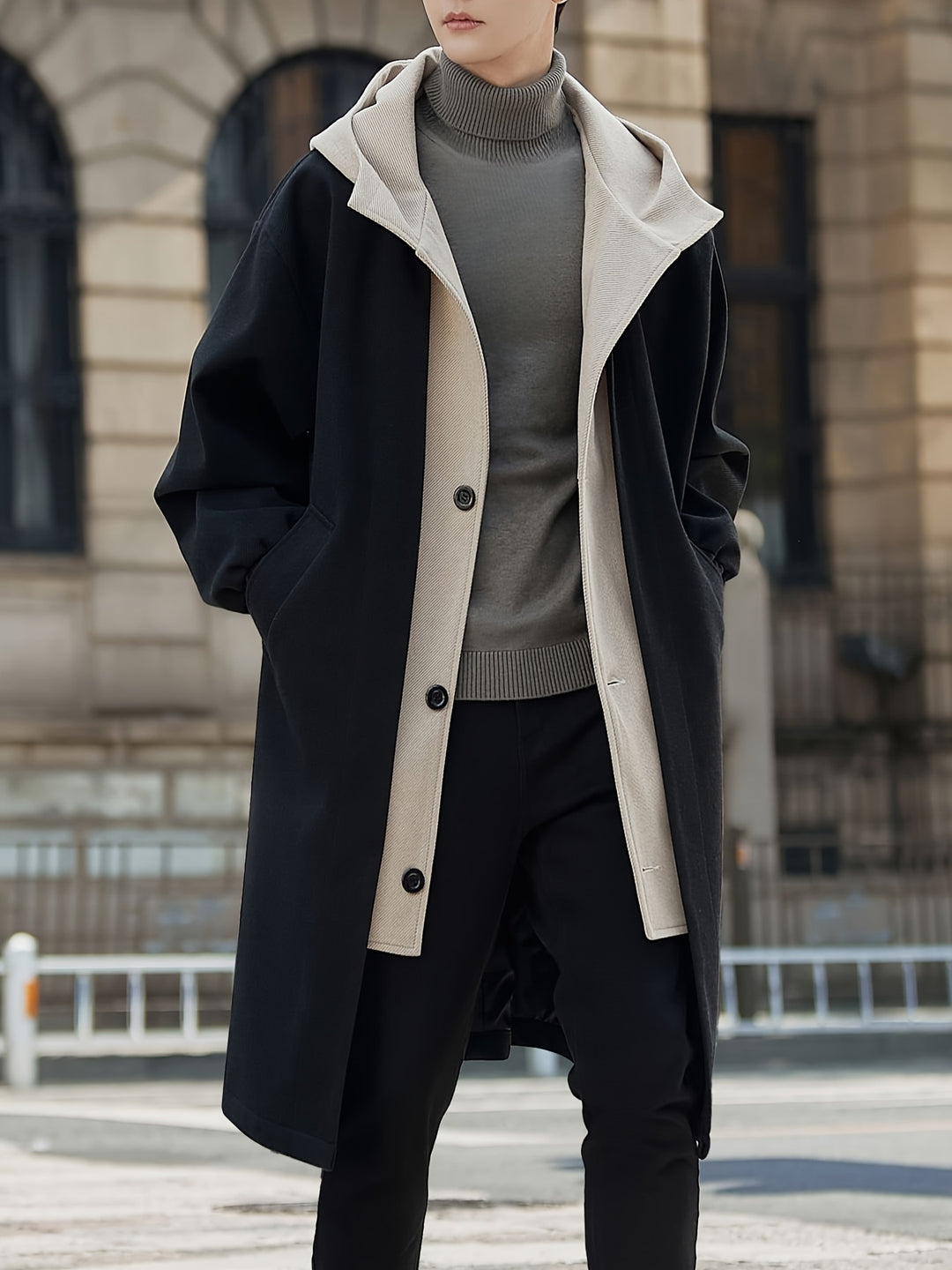 Sullivan | Layered Hooded Longline Coat