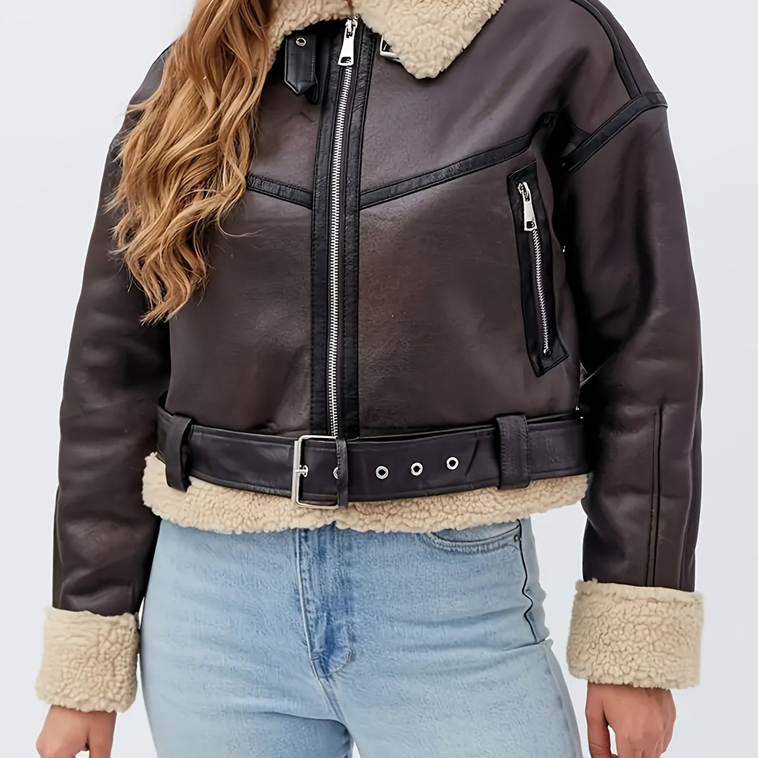 Helena | Cozy-Lined Moto Jacket
