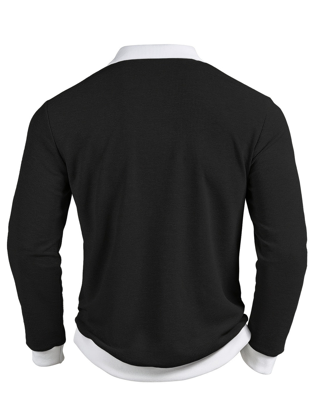 Clark | Men's Waffle Knit Contrast Collar Polo