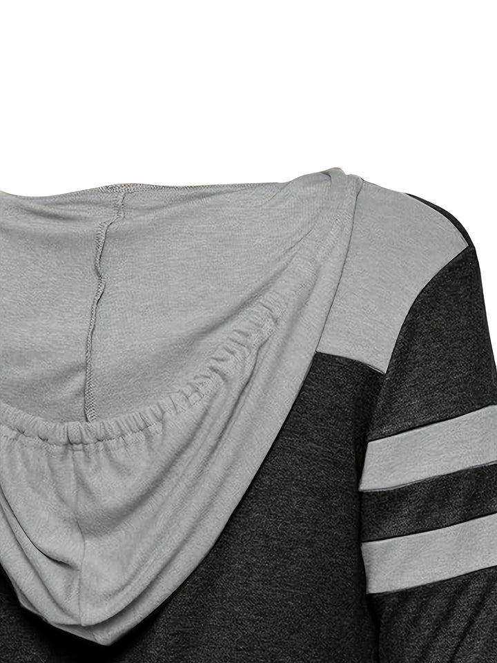 Eliza | Colour-Block Hooded Top