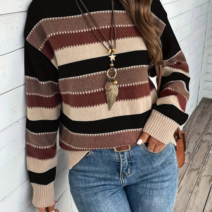 Marisol | Striped Round-Neck Sweater