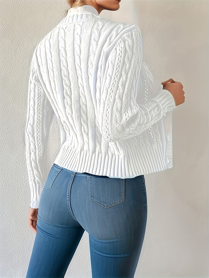 Vivienne | Cable-Knit Button Cardigan