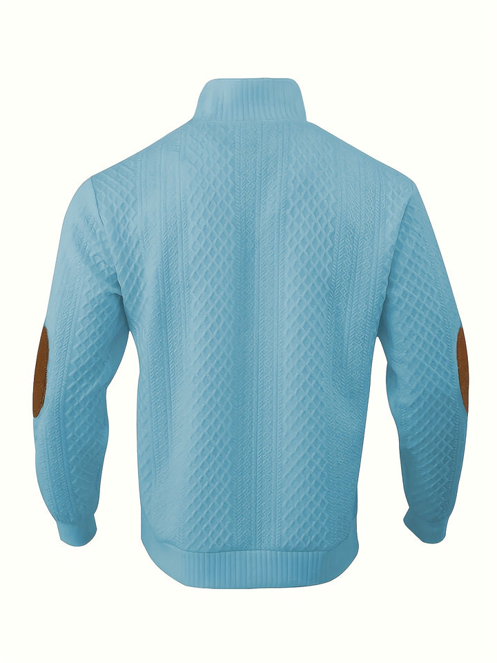 Hudson | Cable-Knit Button Henley Sweater