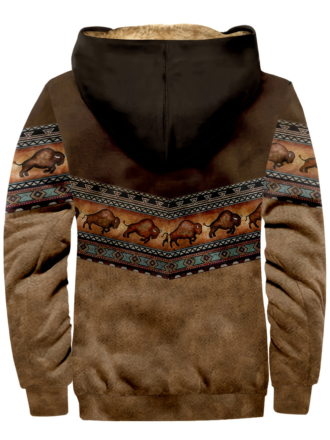 Wesley | Western Fleece-Lined Zip Hoodie