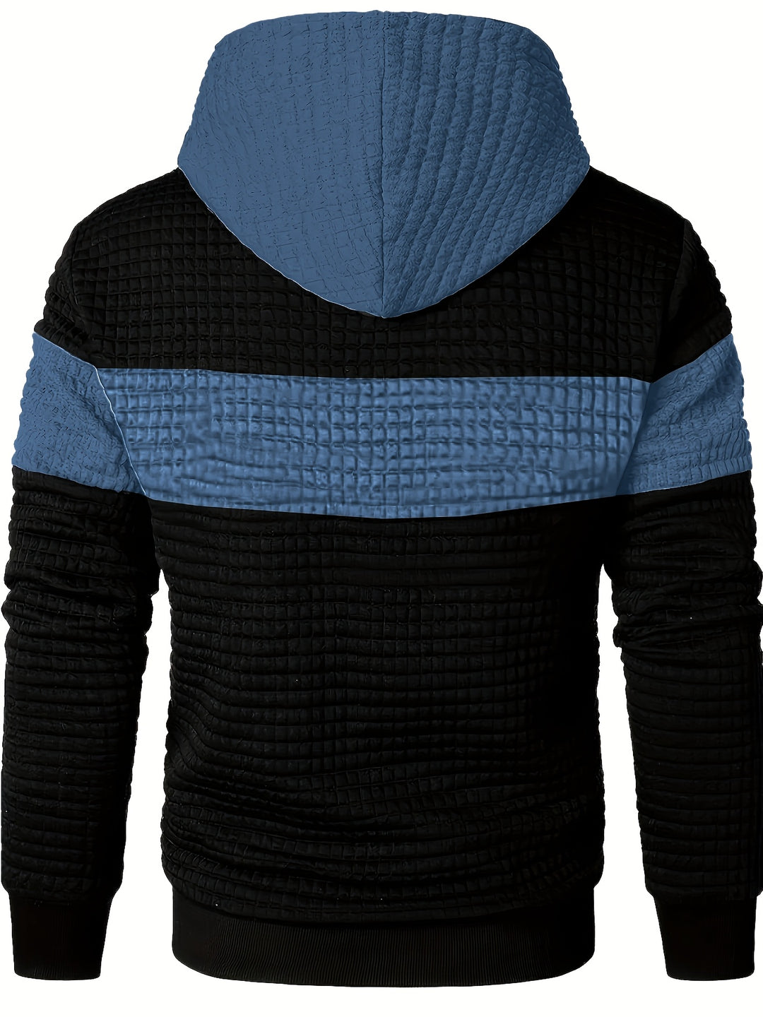 Grayson | Textured Color-Block Hoodie