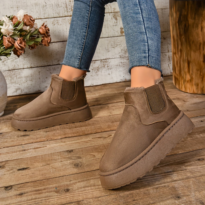 Priscilla | Cozy Platform Ankle Boots