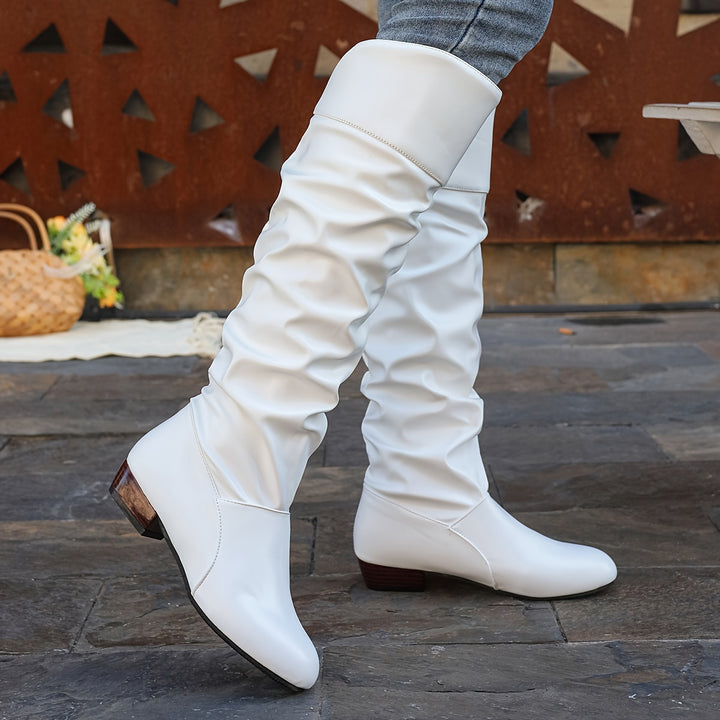 Evelyn | Slouch Knee-High Boots