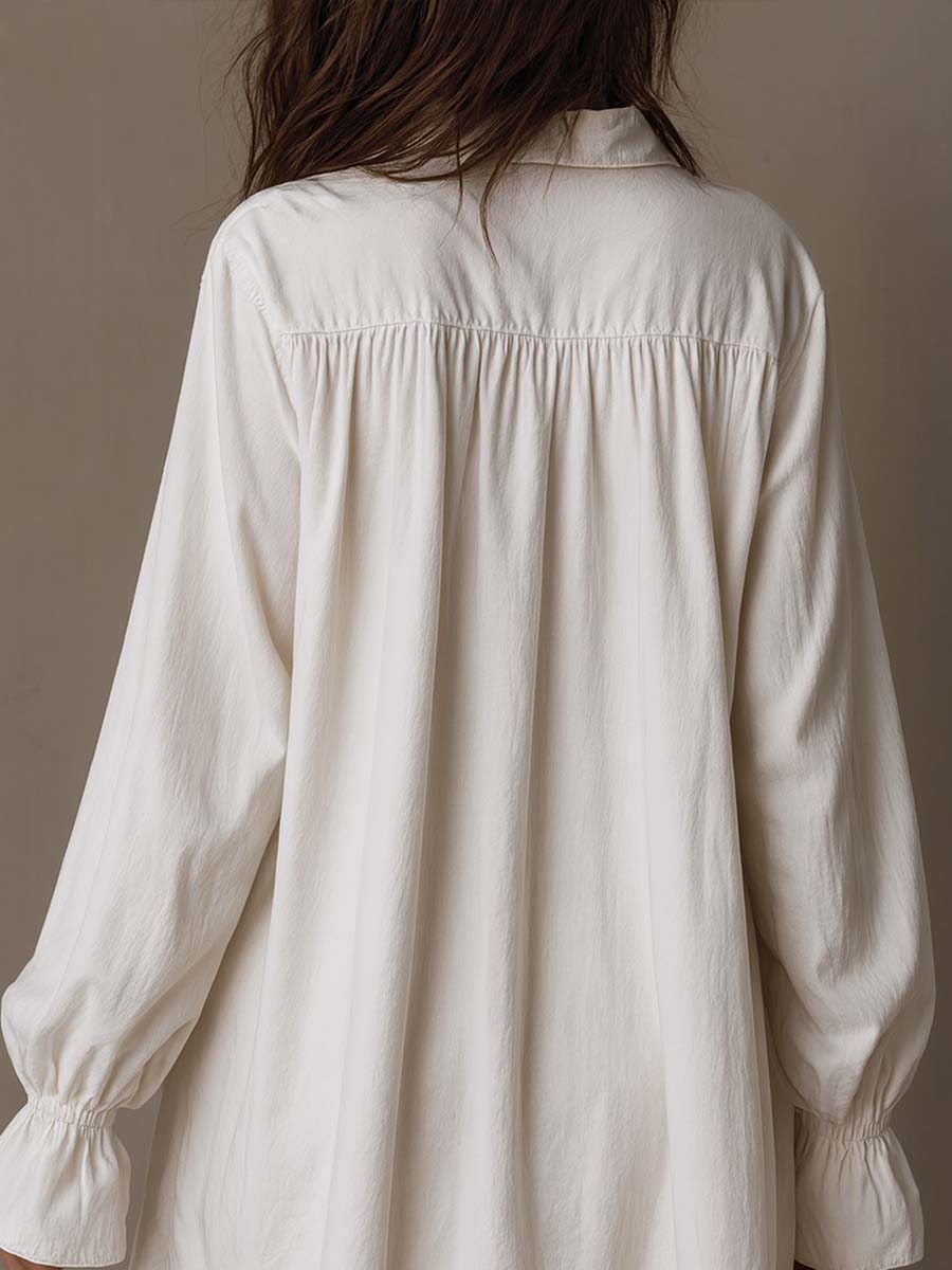 Corinne | Flowing High-Low Shirt Dress