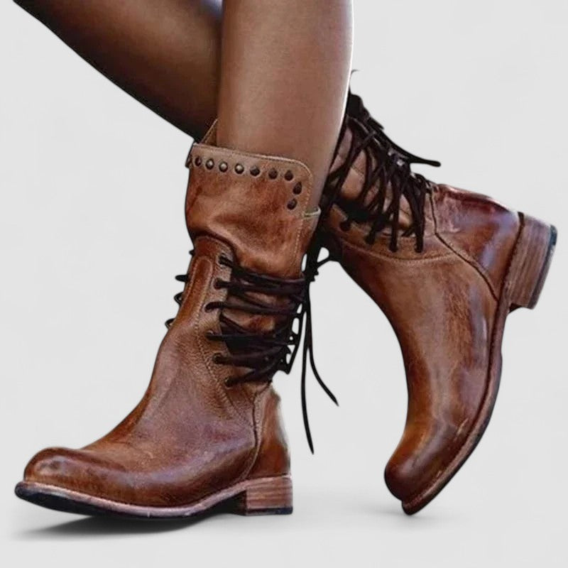 Everly | Lace-Up Western Boots