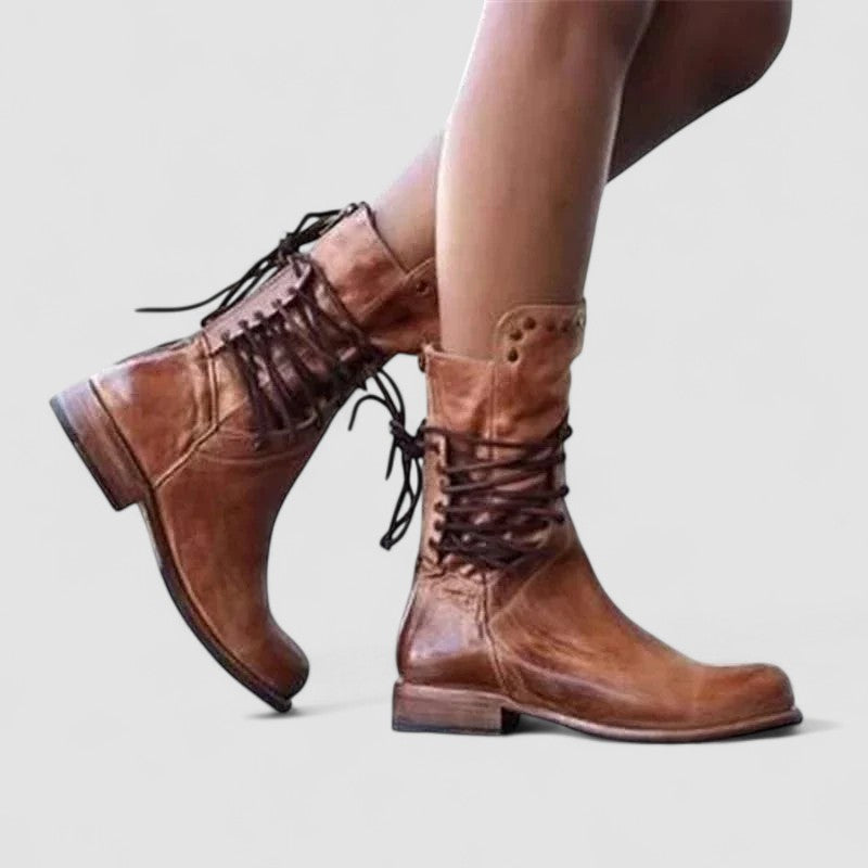 Everly | Lace-Up Western Boots