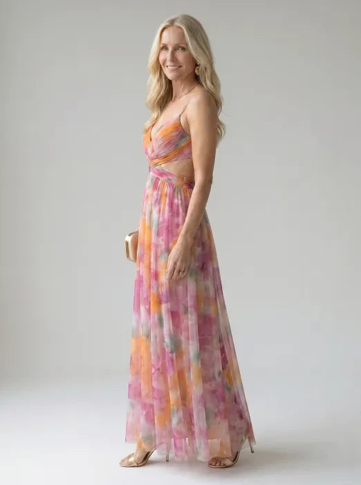 Sabrina | Flowing Cutout Maxi Dress