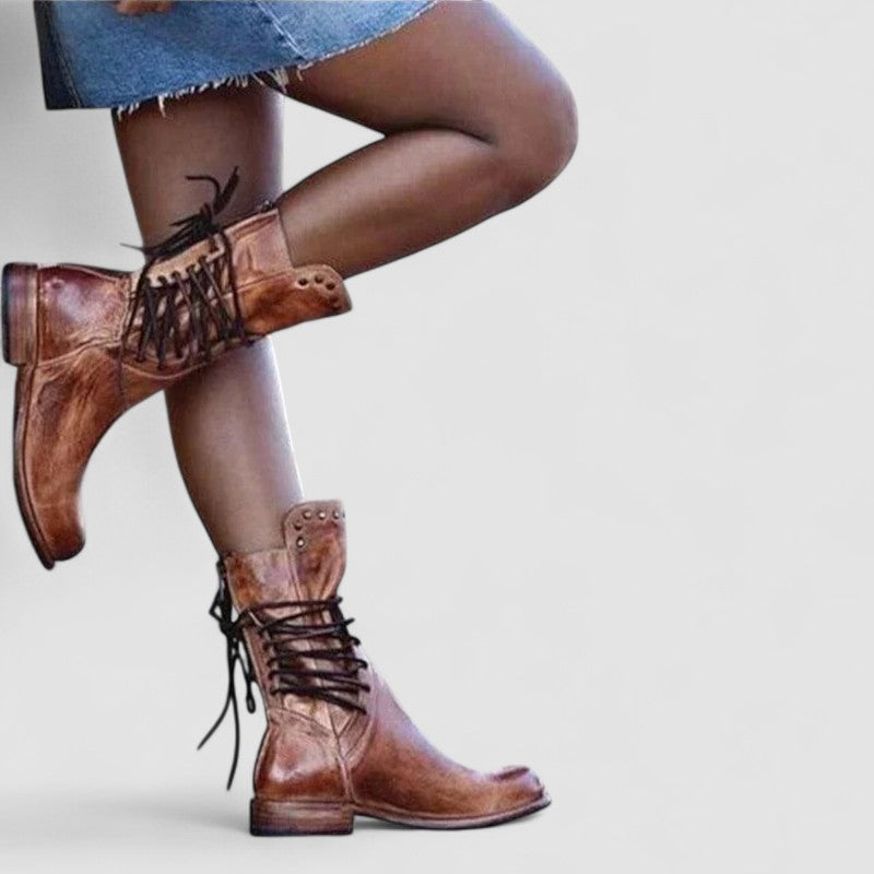Everly | Lace-Up Western Boots