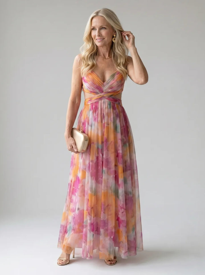 Sabrina | Flowing Cutout Maxi Dress