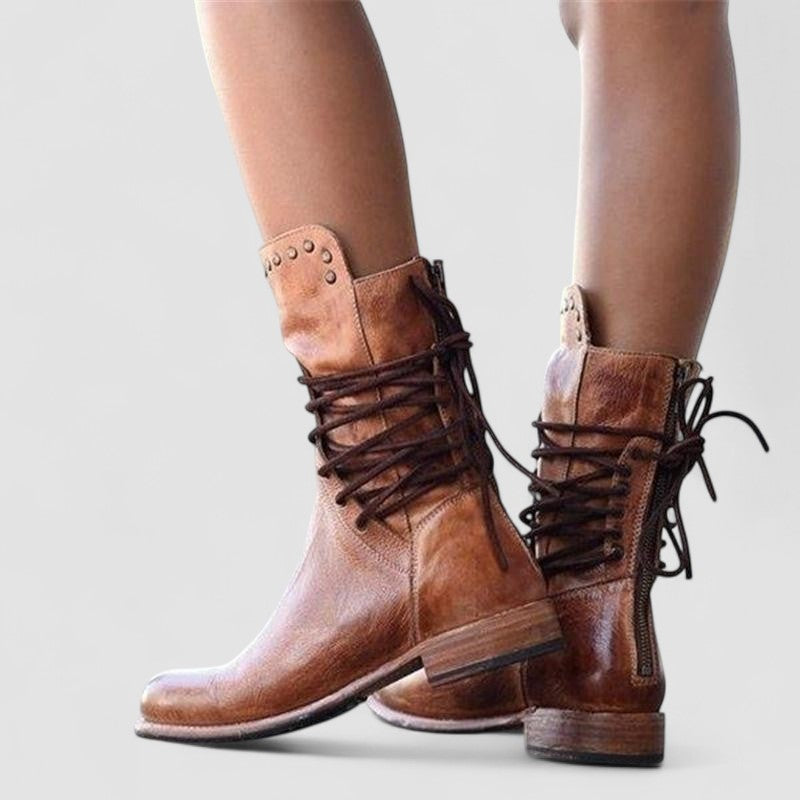 Everly | Lace-Up Western Boots