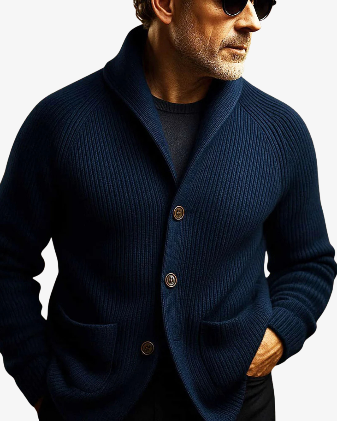 Sebastian | Tailored Button-Front Cardigan