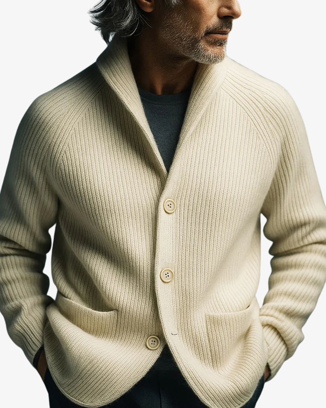 Sebastian | Tailored Button-Front Cardigan