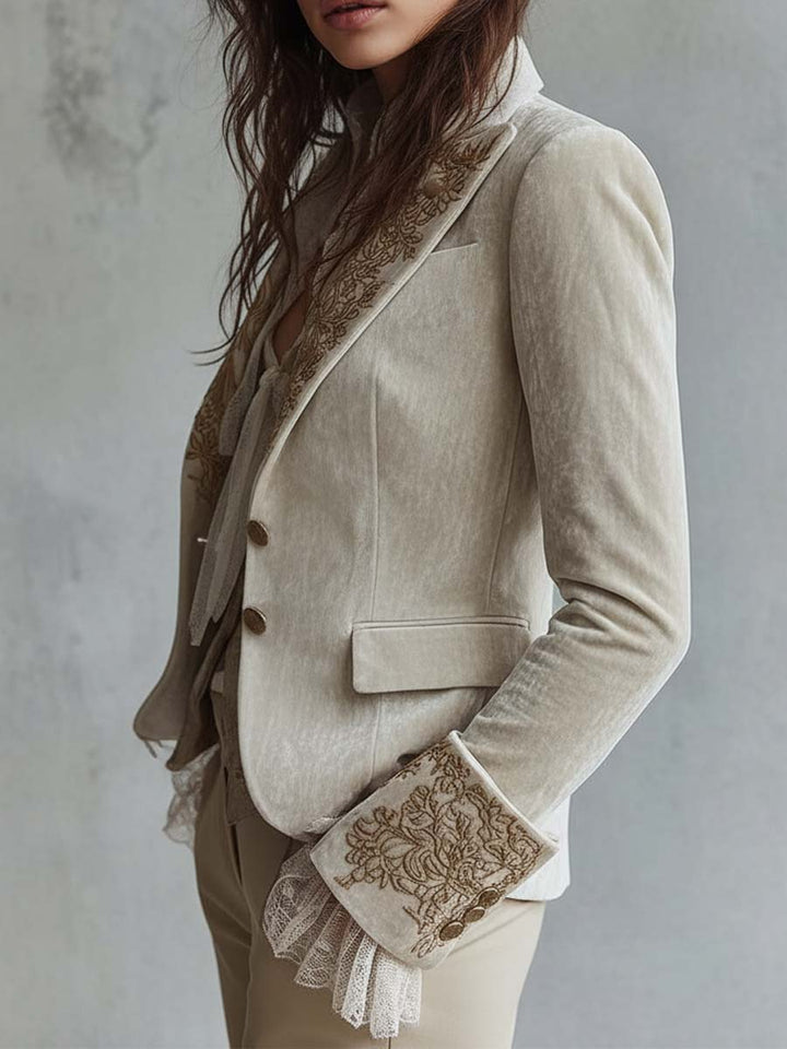 Audrey | Embroidered Tailored Blazer
