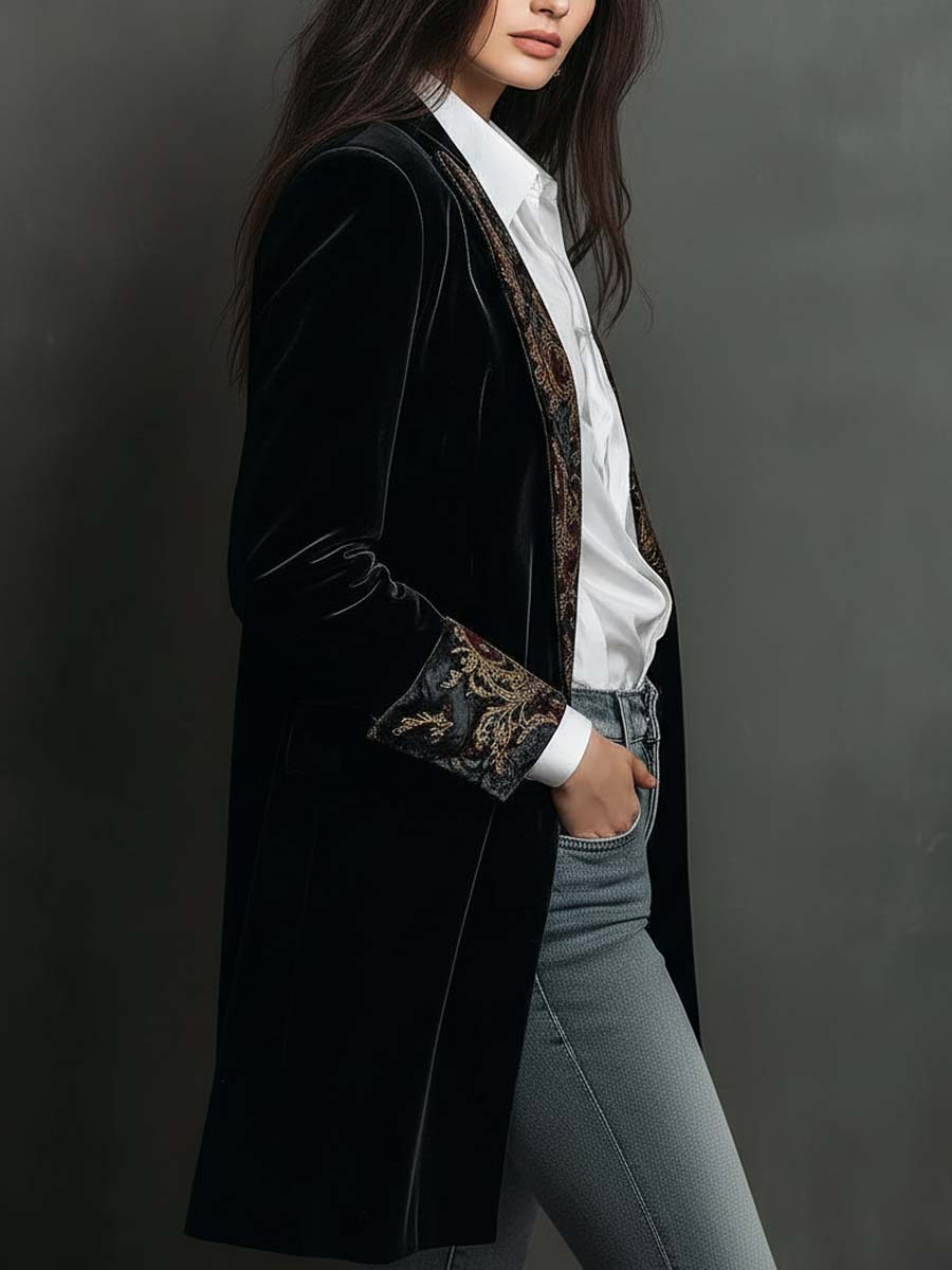 Regina | Ornate Longline Blazer