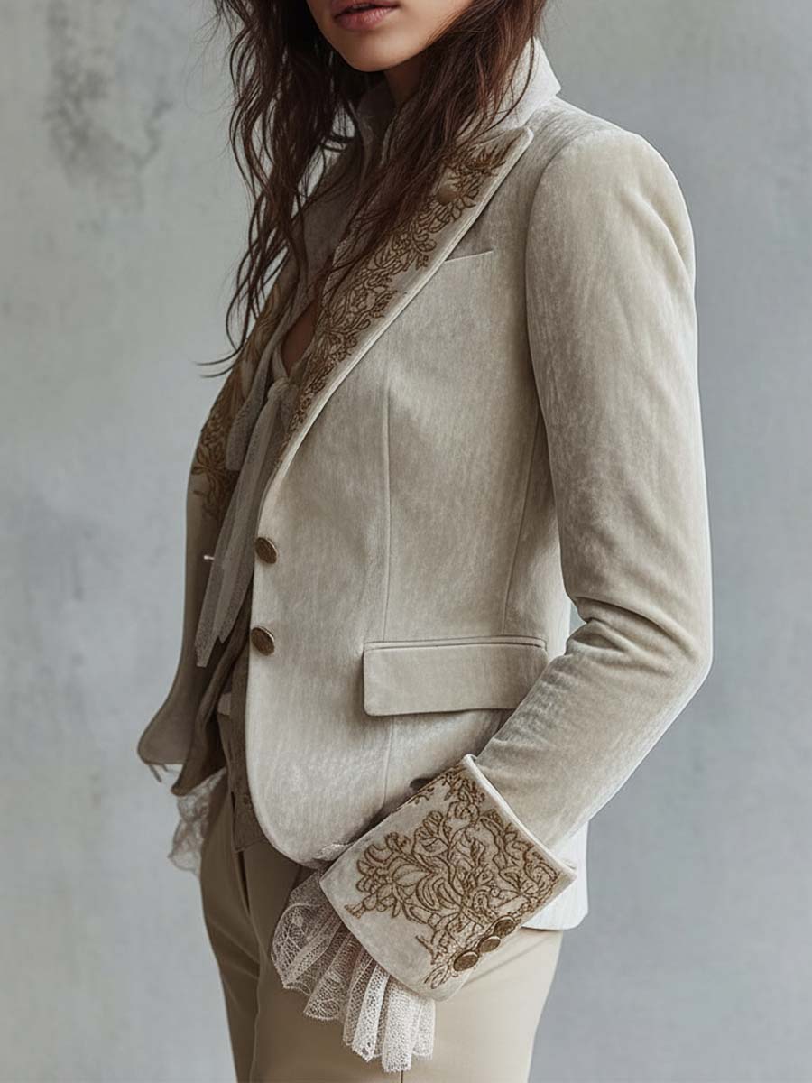 Guinevere | Embroidered Tailored Blazer