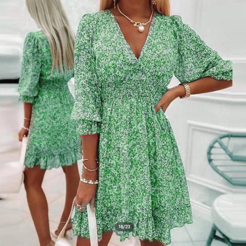 Estella | Elegant Floral Summer Dress
